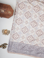 Satin Grey  Semi Mushru Manoranjitham Weaves - Handloom Store