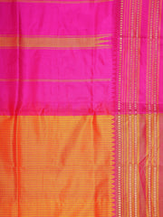 Narayanpet Orange 100% Pure Silk  Manoranjitham Weaves - Handloom Store