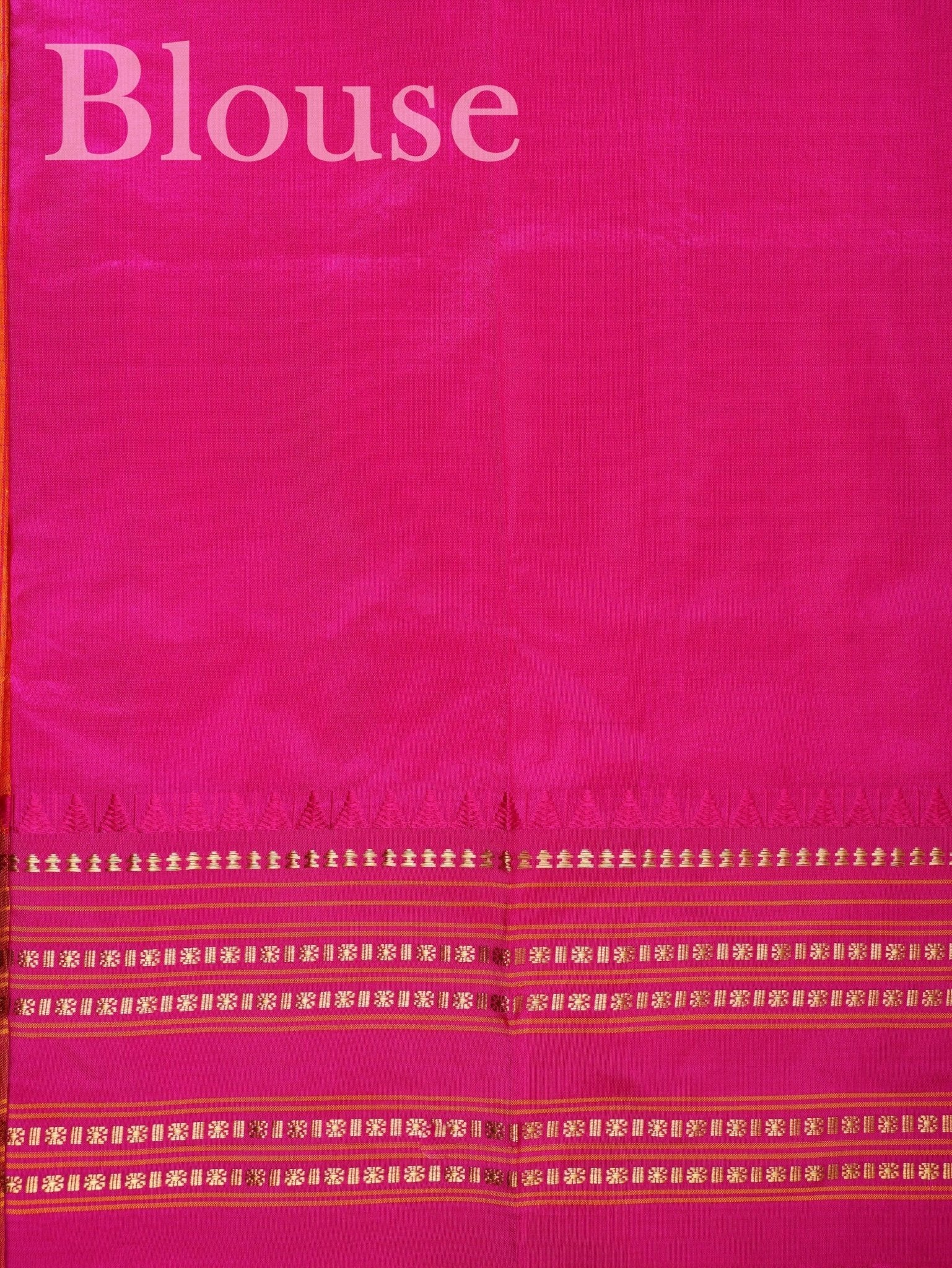 Narayanpet Orange 100% Pure Silk  Manoranjitham Weaves - Handloom Store