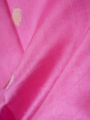 Katan pink 100% Pure Silk  Manoranjitham Weaves - Handloom Store