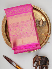 Kanchipuram Silk  100% Pure Silk  Manoranjitham Weaves - Handloom Store