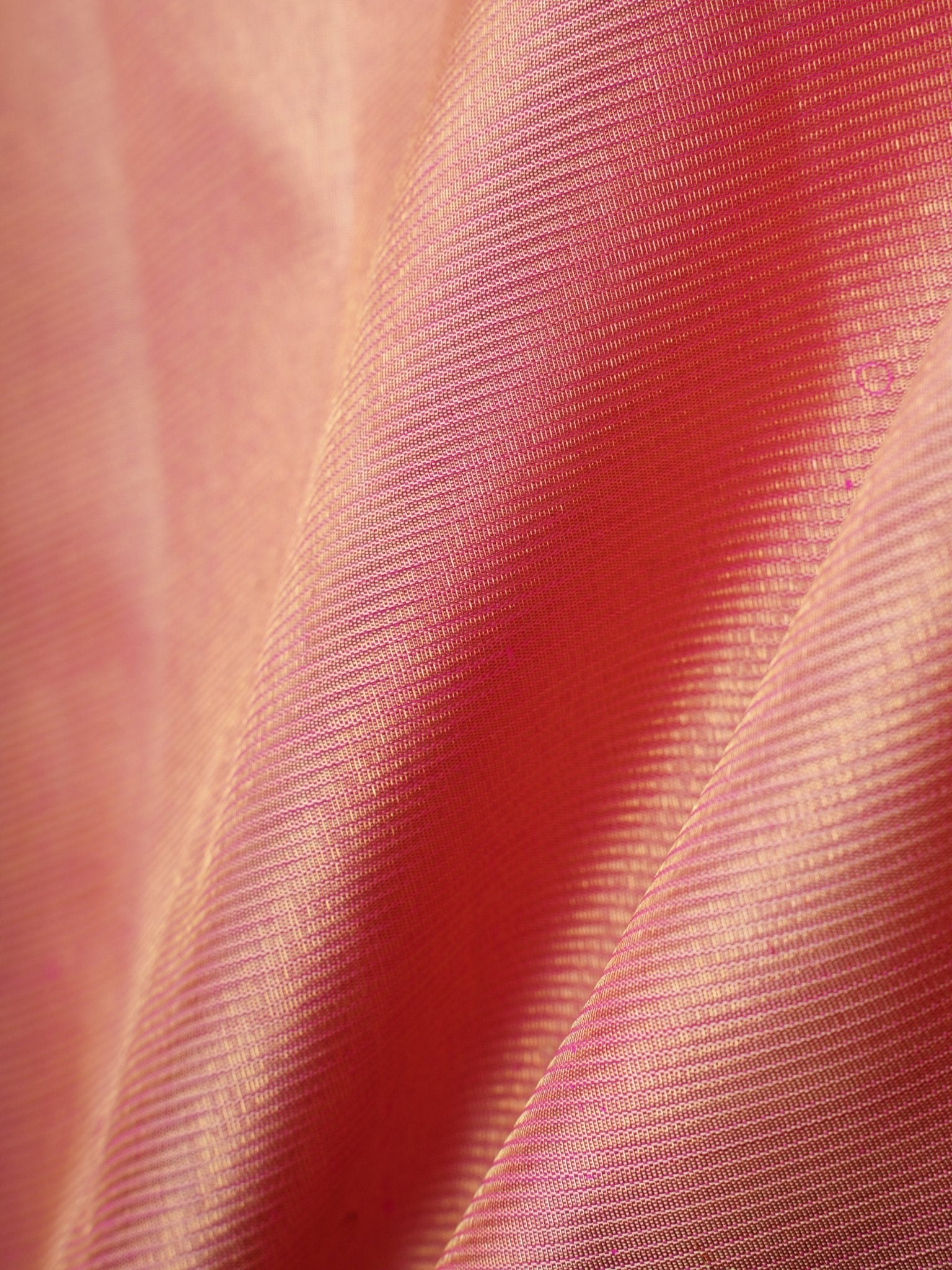 Kanchipuram Silk Peach 100% Pure Silk  Manoranjitham Weaves - Handloom Store
