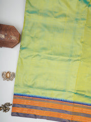 Narayanpet Green 100% Pure Silk  Manoranjitham Weaves - Handloom Store
