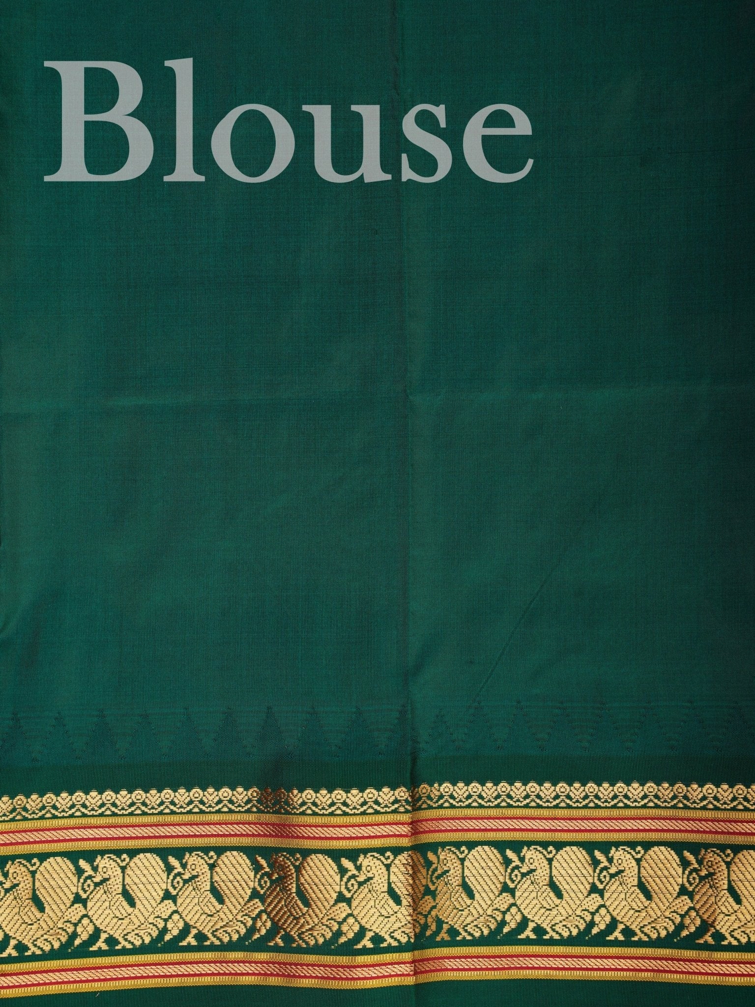 Narayanpet Red 100% Pure Silk  - Manoranjitham Weaves - Handloom Store