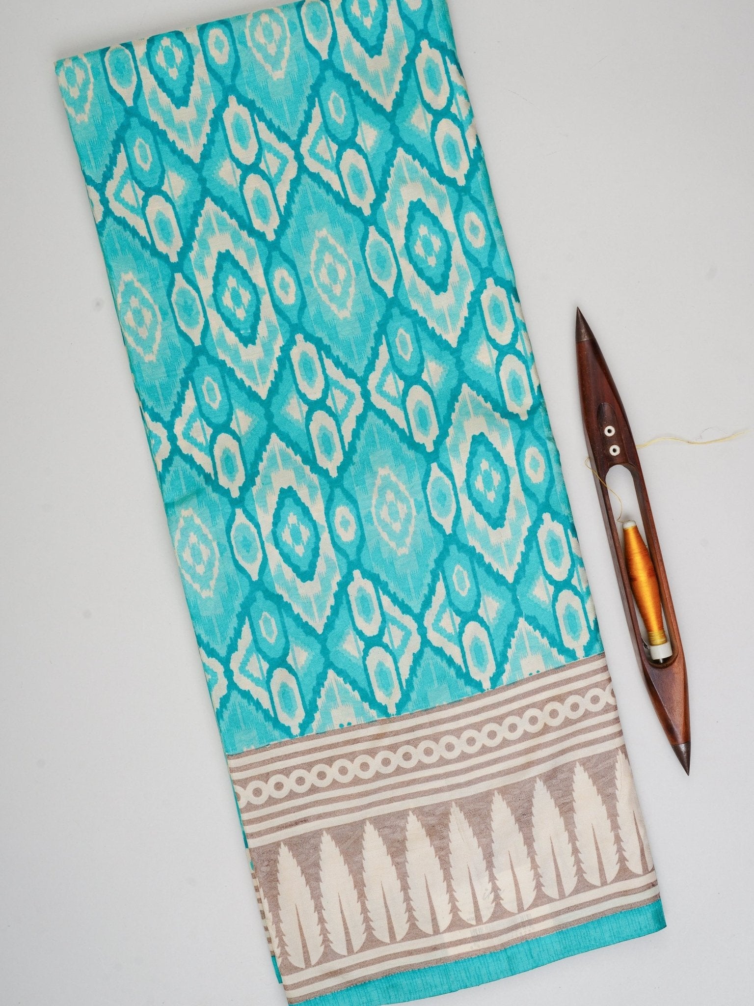 Satin Green Semi Mushru Manoranjitham Weaves - Handloom Store