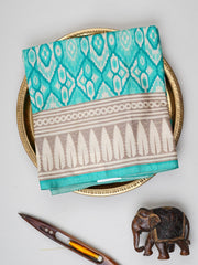 Satin Green Semi Mushru Manoranjitham Weaves - Handloom Store
