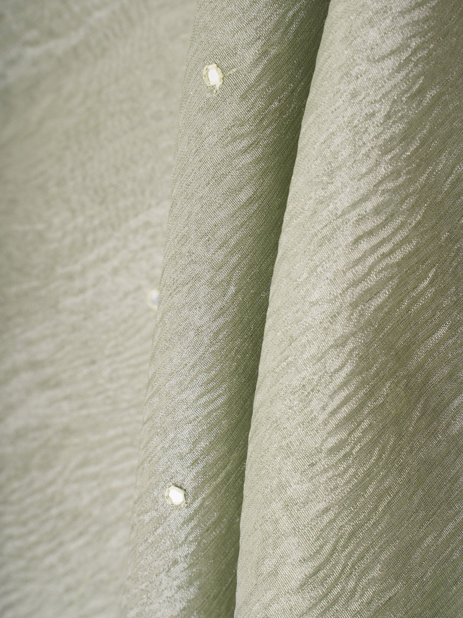 Net Green Semi Crush Tissue - Manoranjitham Weaves - Handloom Store