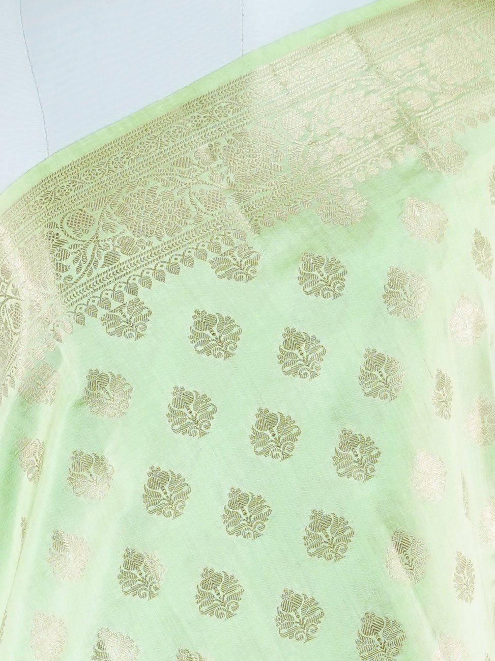 Vrindavani Sarang – Green – Katan Silk - Manoranjitham