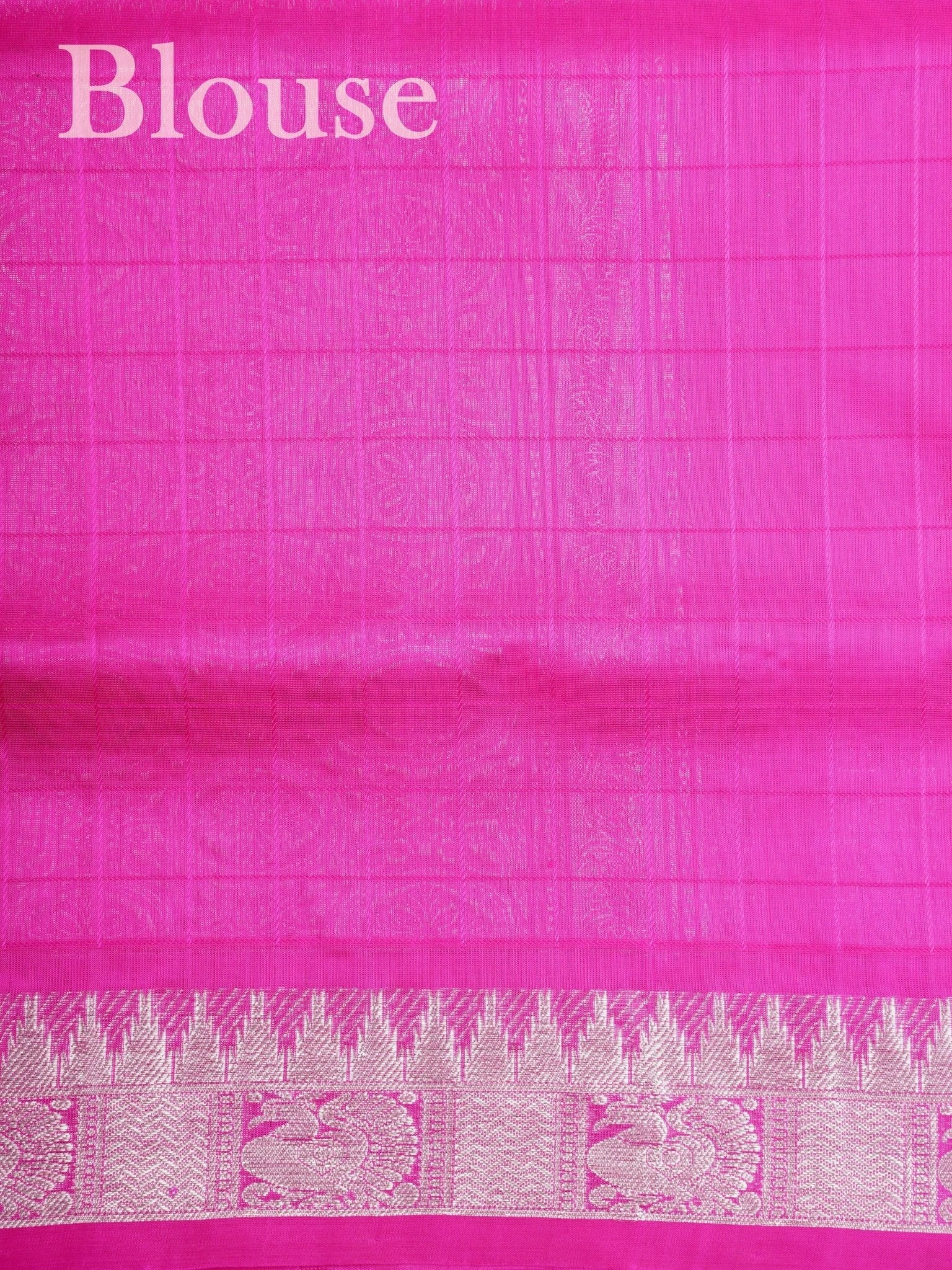 Venkatagiri Silk Orange  100% Pure Silk  - Manoranjitham Weaves - Handloom Store
