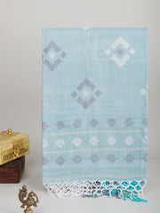 Cotton Blue 100% Pure Cotton Manoranjitham Weaves - Handloom Store