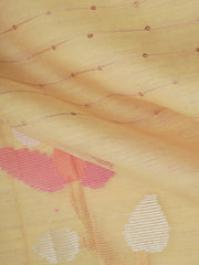 Fancy Yellow Matka Silk Manoranjitham Weaves - Handloom Store