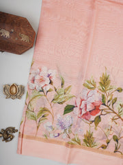 Cotton Peach Silk Cotton Manoranjitham Weaves - Handloom Store
