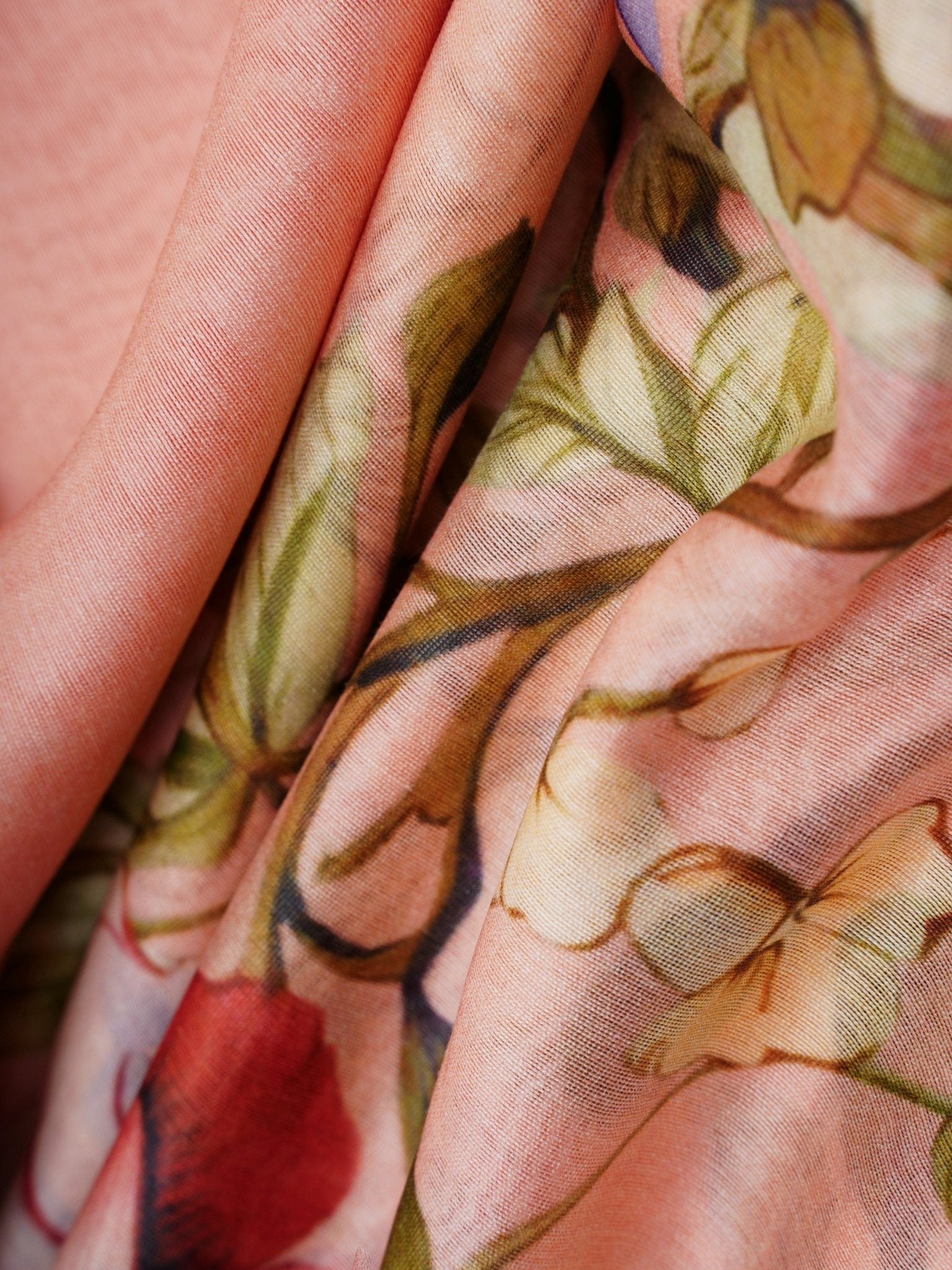 Cotton Peach Silk Cotton Manoranjitham Weaves - Handloom Store
